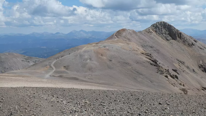 Image: colorado mountain, blue sky