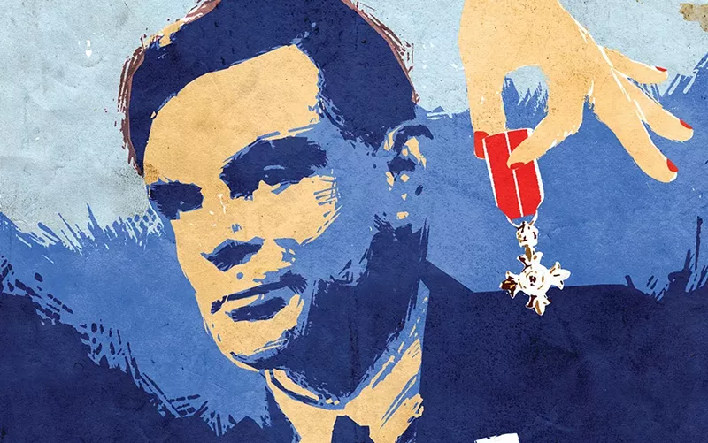 Image: illustration of man, alan Turing