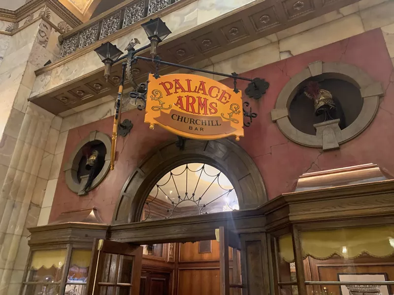 Image: entrance to restaurant at Brown Palace