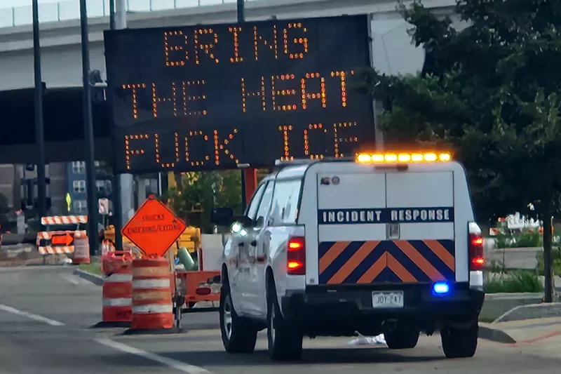Image: traffic and sign