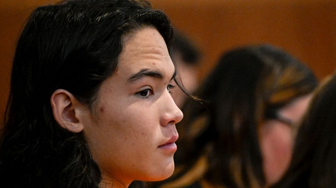 Zachary Kwak in court in Jefferson County, Colorado, for the murder of Alexa Bartell.