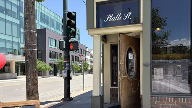brunch sign at entrance to bar