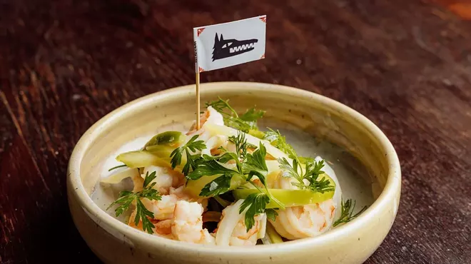 bowl of pickled shrimp