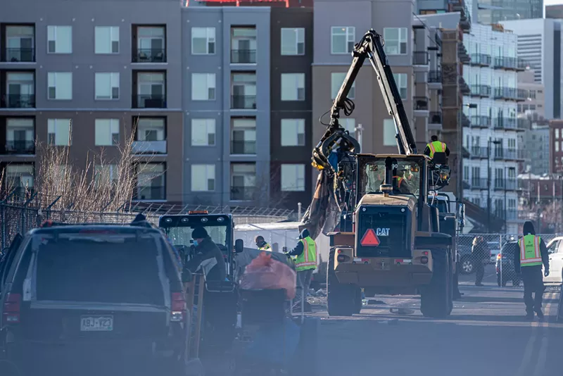 Image: Denver has swept dozens of encampments in 2021.