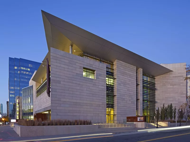 Image: This stretch of the History Colorado Center will soon have a mural devoted to Ruth Bader Ginsburg.