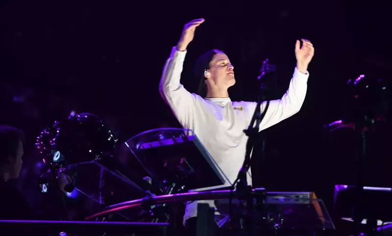 Image: Kygo performing a sold-out show at Red Rocks.