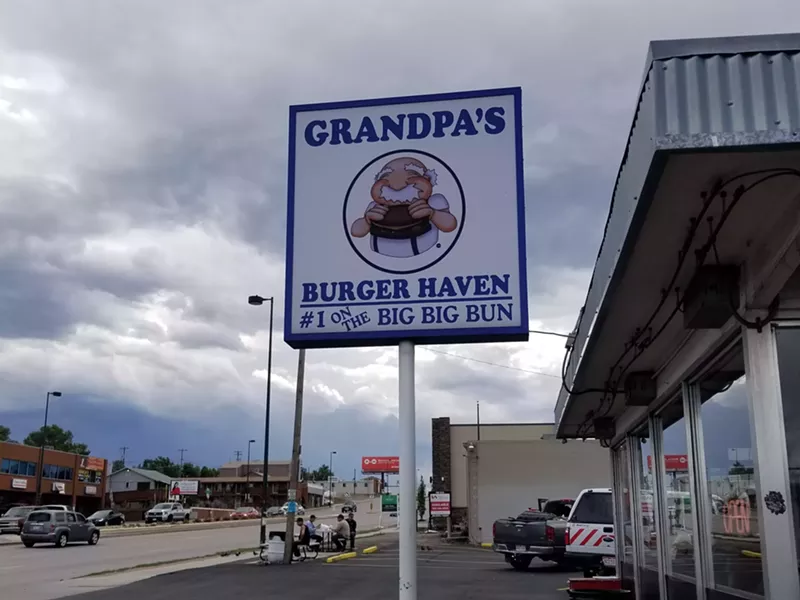 Image: blue and white sign