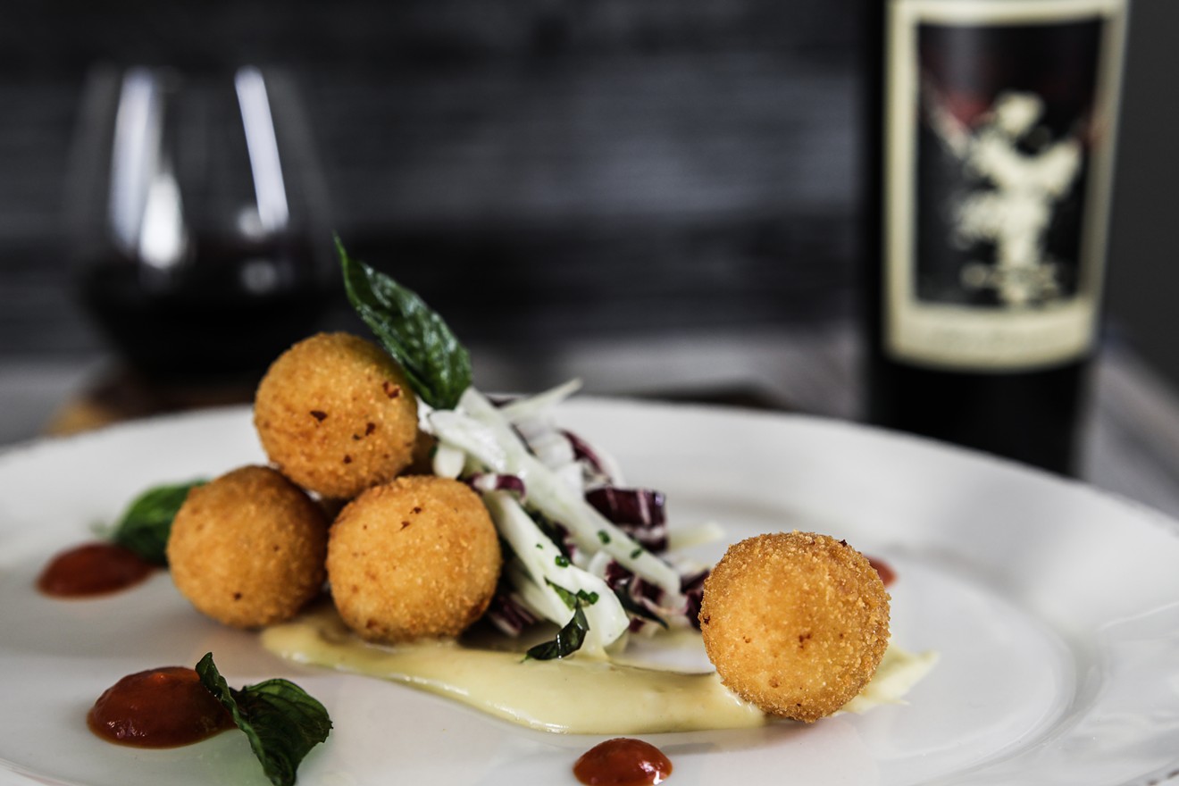 Parmesan risotto rice balls will be on the opening menu at West Main Taproom + Grill