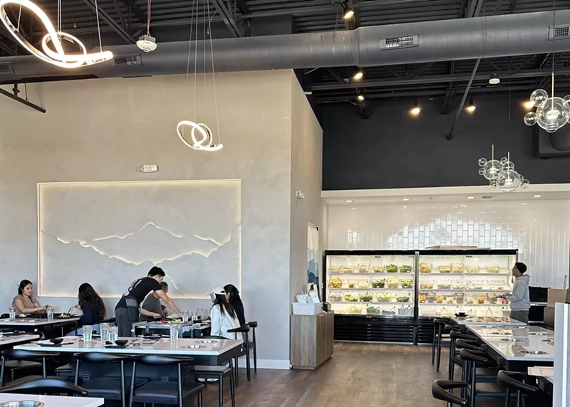 Image: View of the dining room at Hot Pot Spot.