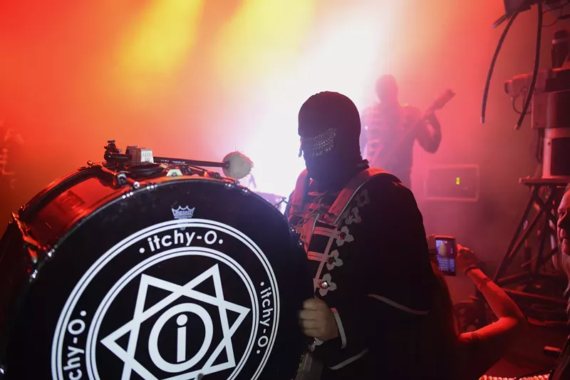Image: The masked musicians in Itchy-O will take over the Oriental Theater on New Year's Eve.