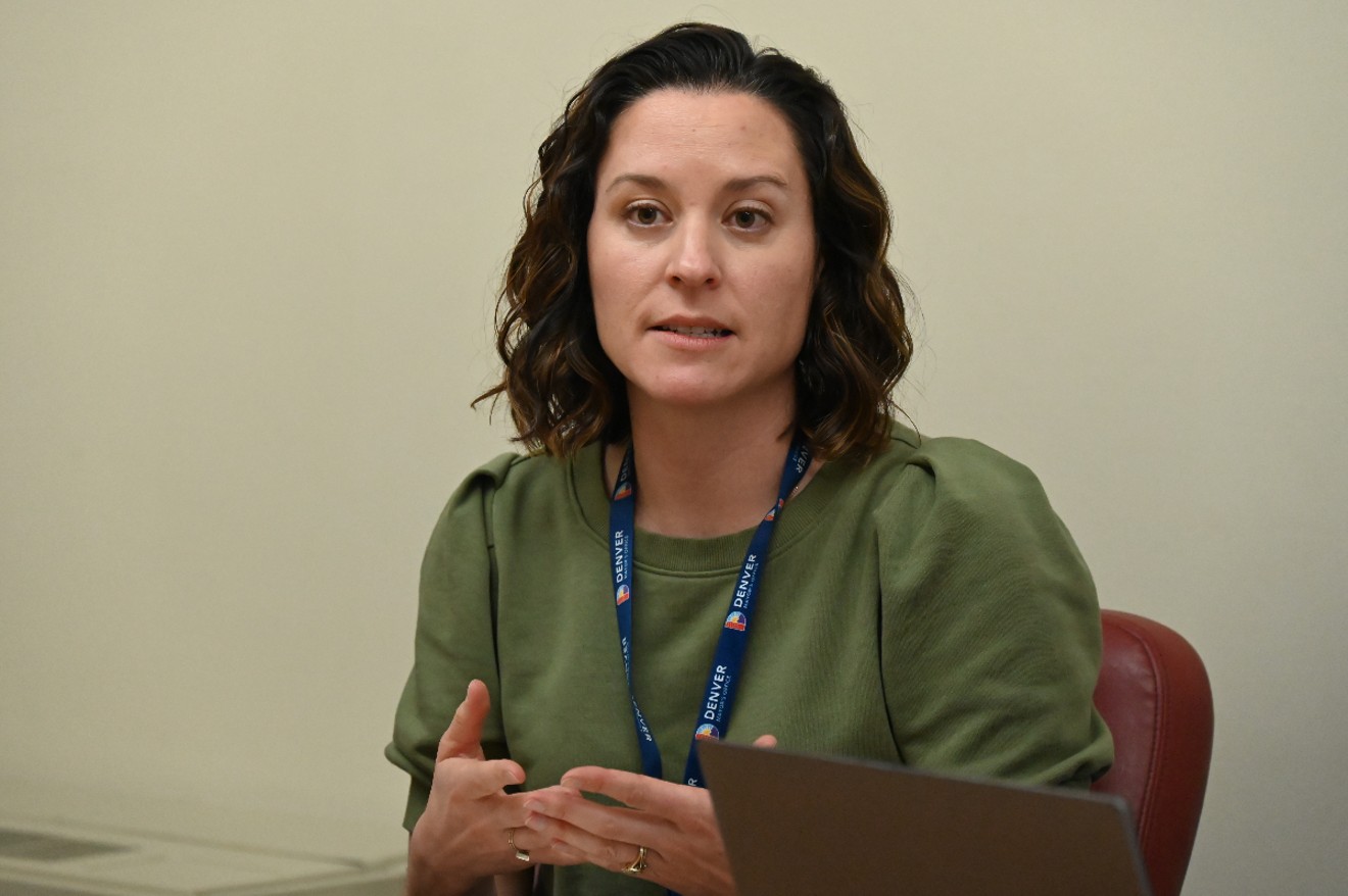 Denver's first Newcomer Program director, Sarah Plastino, met with media on Wednesday, March 20.