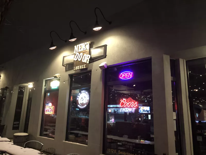 Image: Next Door Lounge at 1612 East 17th Avenue is a great spot for testing the awkwardness of your next Tinder date.