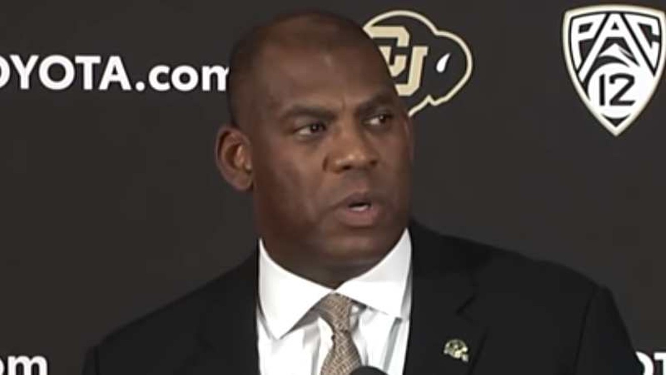 Mel Tucker at the December 2018 press conference introducing him as the new head coach of the CU Buffs.
