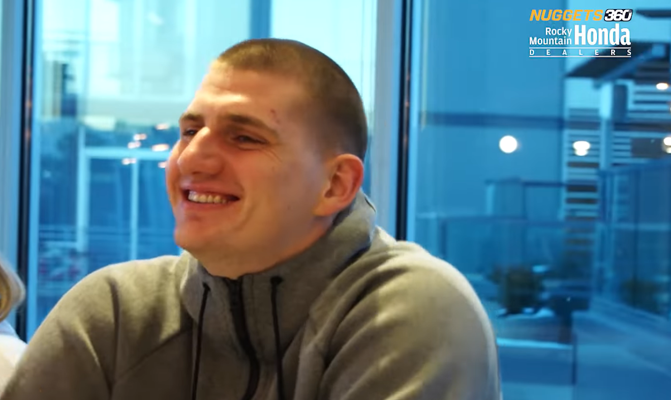 Nikola Jokic was all smiles when he found out that he was selected for the All-Star Game.
