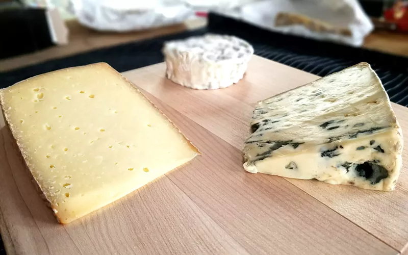 Image: A whole bunch of yummy cheese from Cured in Boulder.