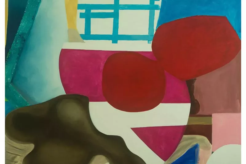 Image: Roberto Juarez, “Window/Pater," mixed media on canvas, 2016.