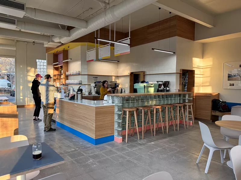 Image: interior of a coffee shop