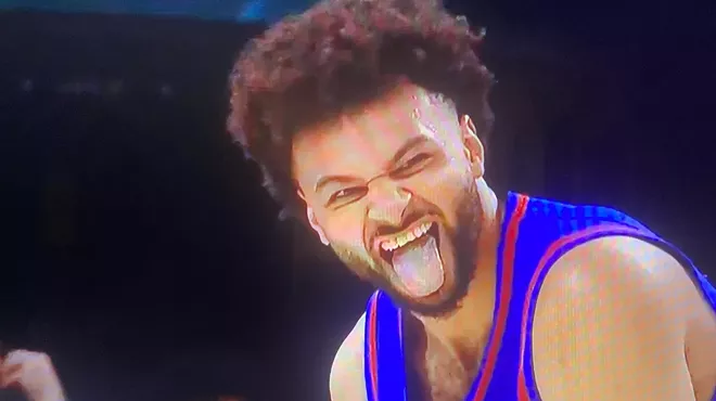 Jamal Murray during a playoff game