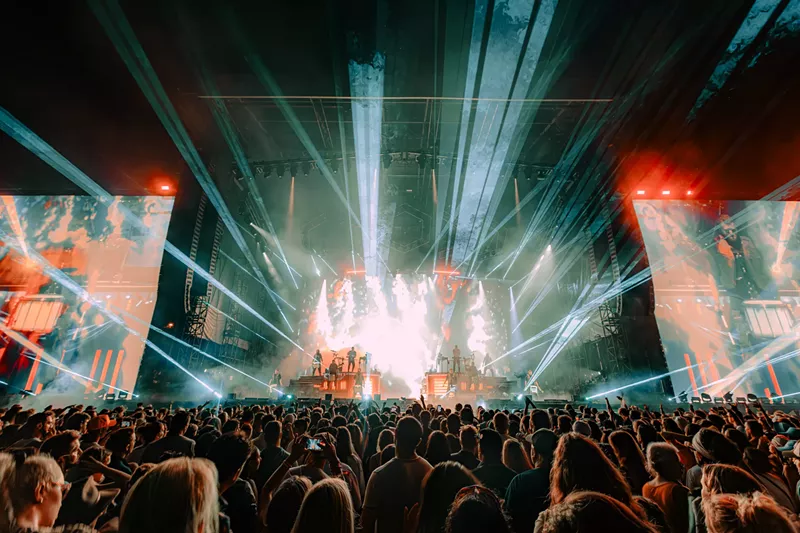 Image: Odesza performing at Folsom Field