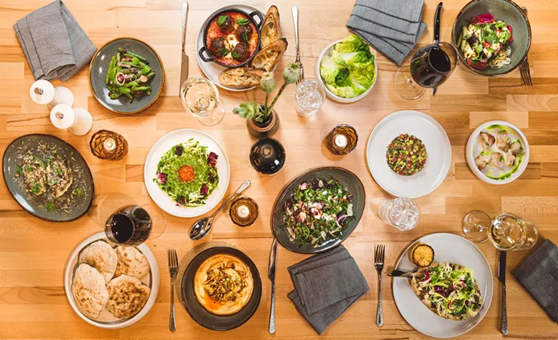 Image: A spread of dishes from the new Of a Kind in Cherry Creek.