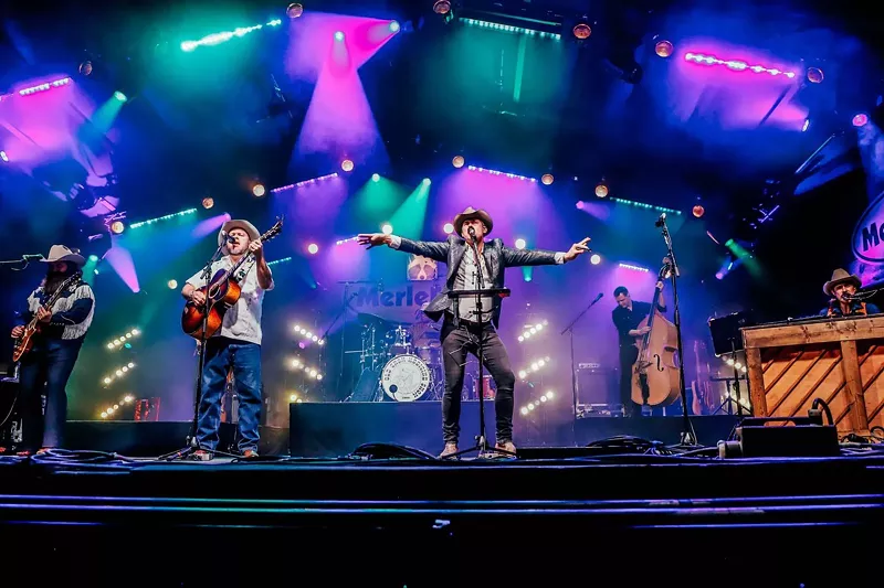 Image: old crow medicine show performing a concert