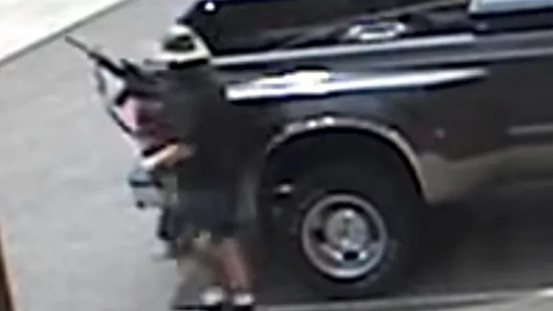 Image: Olde Town Arvada shooter Ronald Troyke seen with an AR-15 in a video released Friday, June 25, by the Arvada Police Department.
