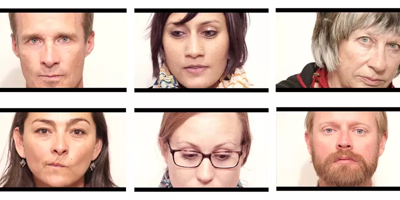 Image: Stills from Non-Verbal Secret Confession Booth.