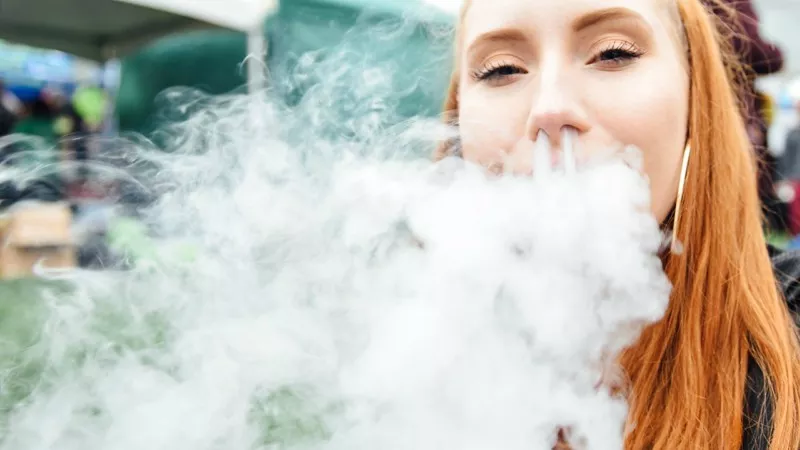 Image: One of the revelers at last month's Mile High 420 Fest.