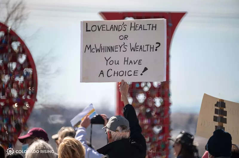 Image: When fracking under Centerra was proposed, residents called on the developers to change their minds.