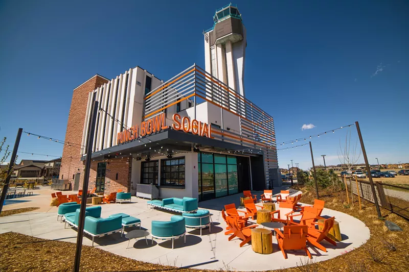Image: Punch Bowl Social Stapleton is permanently grounded.