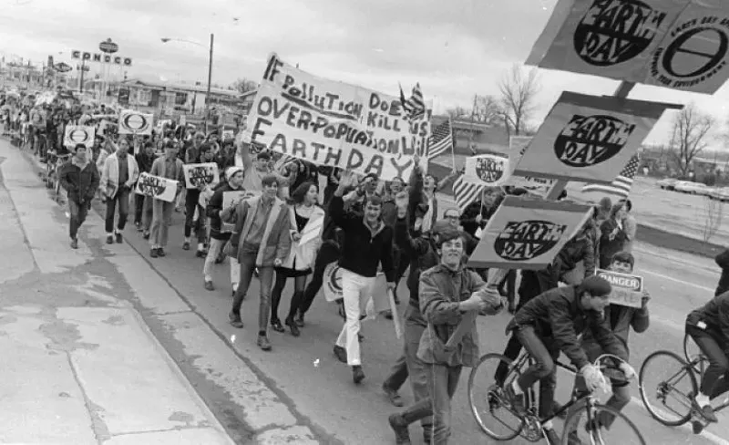 Image: Arvada High School students on the first Earth Day.