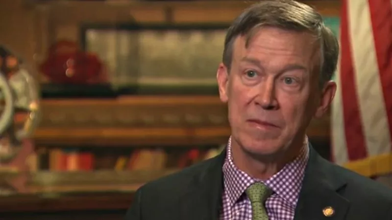 Image: Governor John Hickenlooper during an interview from the CNN 420 piece.