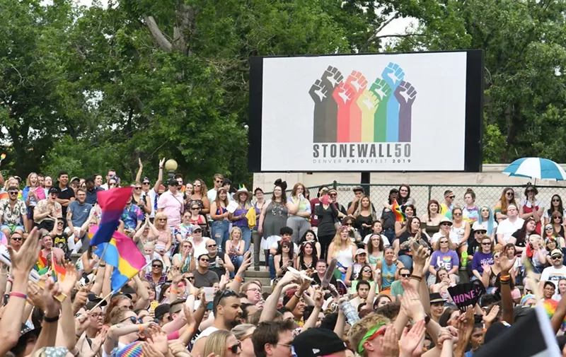 Image: Denver PrideFest 2019 at Civic Center Park continues June 16.