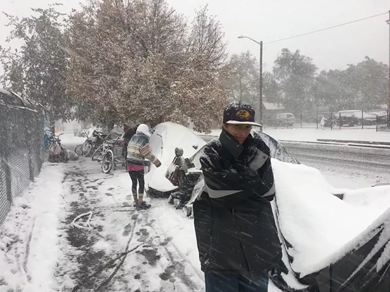 Image: Denver's unhoused can be left out in the cold.
