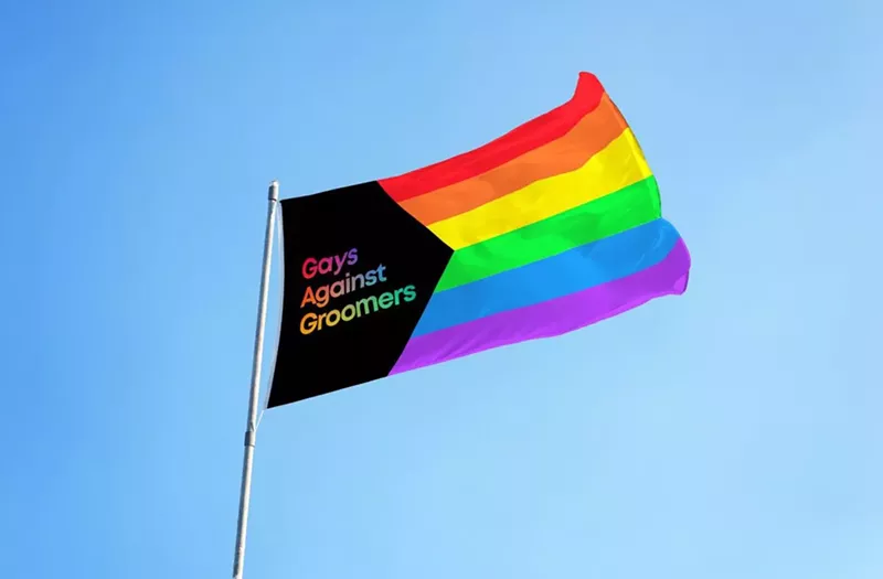 Image: gays against groomers flag