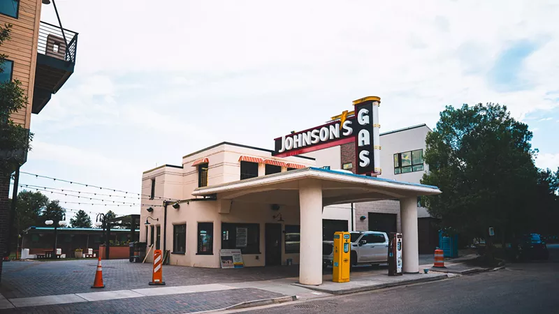 Image: The original Johnson's Corner Gas is being transformed into Johnson's Station.