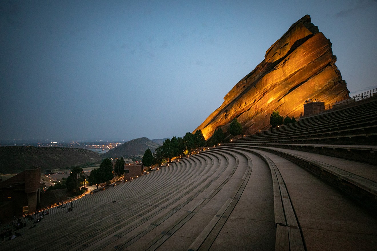 Red Rocks isn't very crowded these days.