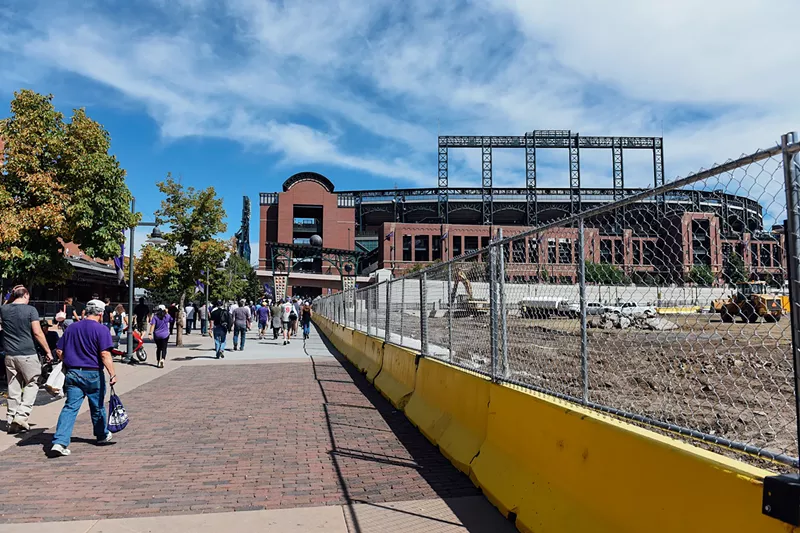 Image: The season isn't over, but construction has already begun.