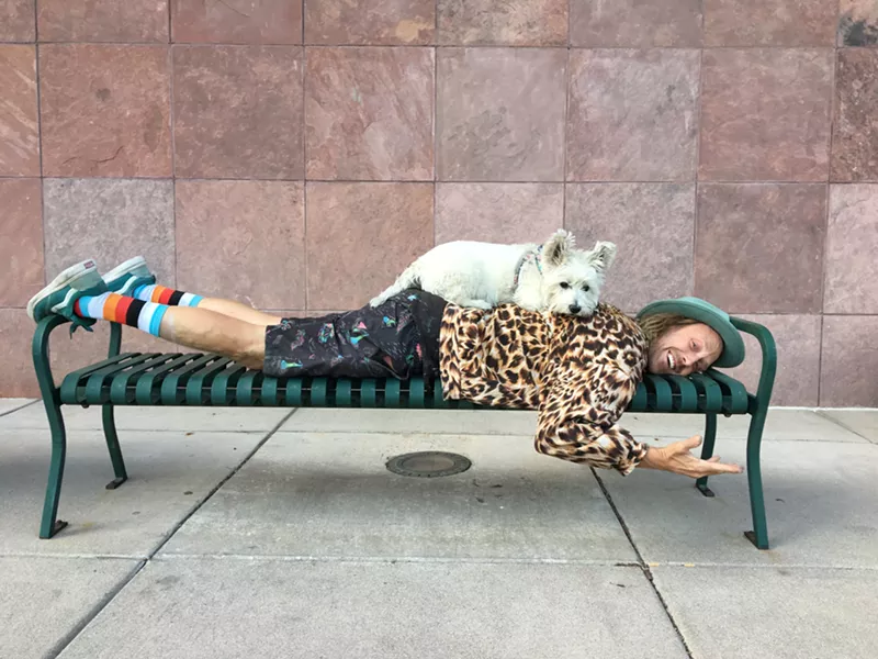 Image: Pat Milbery and friend.