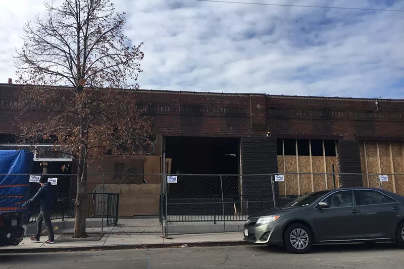 Image: Construction underway earlier this year on the old Patsy's space, which will soon become Acova.