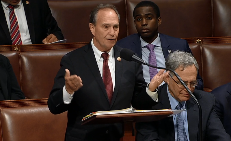 Image: Representative Ed Perlmutter lobbied on behalf of his marijuana banking bill in the House of Representatives on September 25.