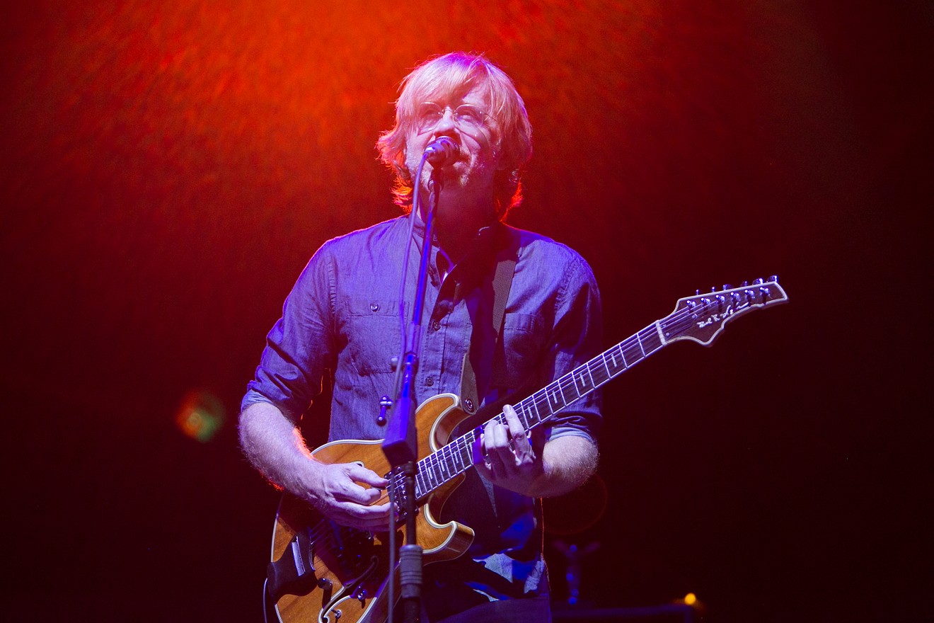 Phish performing on stage at Dick's Sporting Goods Park in Commerce City on September 2, 2016.