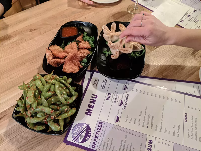 Image: Fried things and sugary things dominate the appetizer list.
