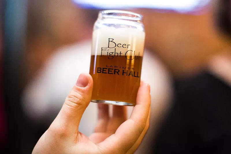 Image: Larimer Beer Hall hosted the first Beer Fight Club on Saturday, February 4.
