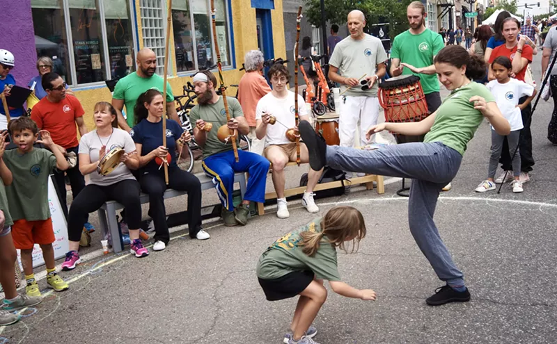 Image: Photos: Shenanigans Ensue at August First Friday in the Art District on Santa Fe