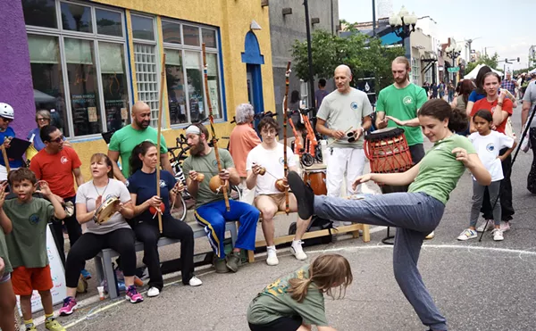 Image: Photos: Shenanigans Ensue at August First Friday in the Art District on Santa Fe