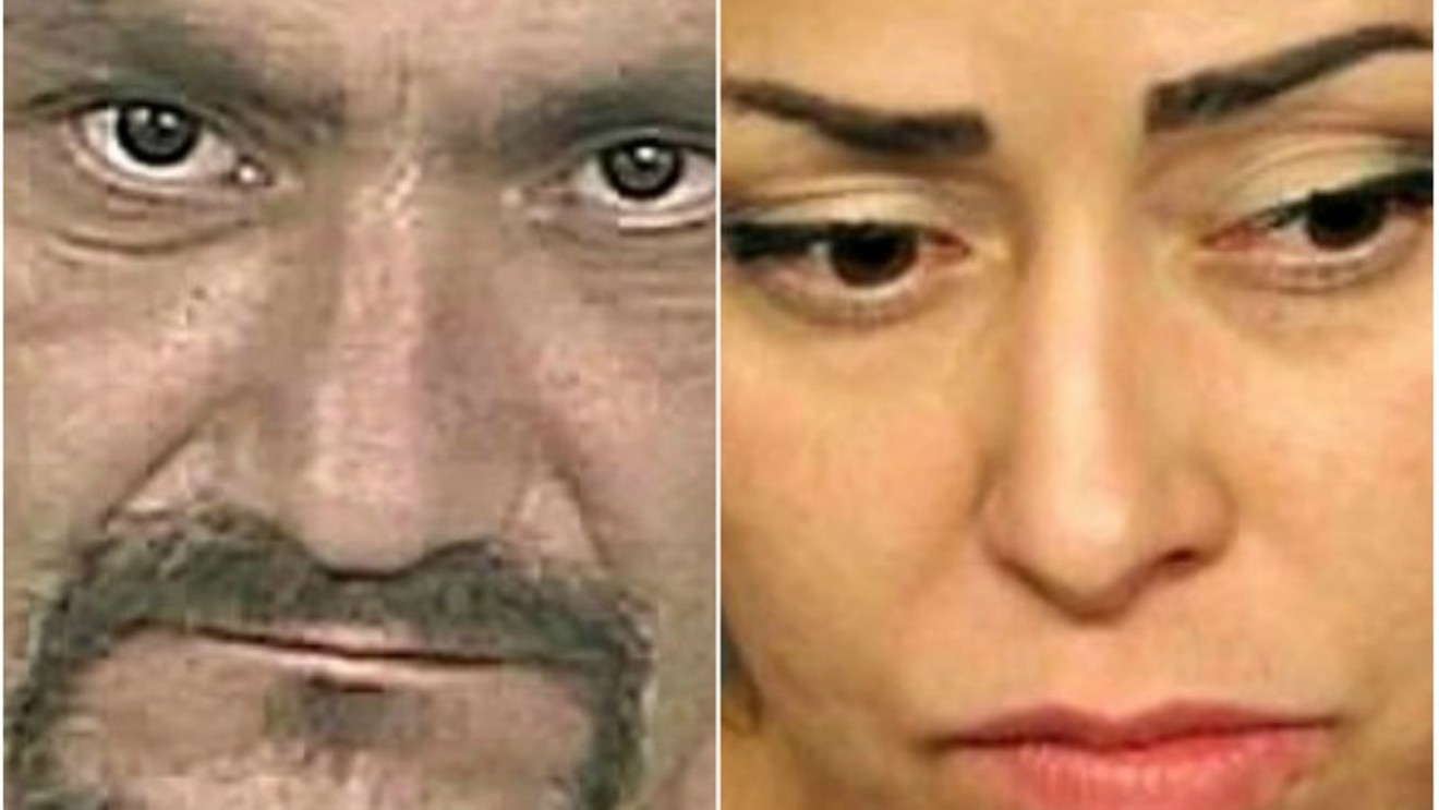 Booking photos of the late Robert Martinez and Sandra Pacheco, who survived the shooting.