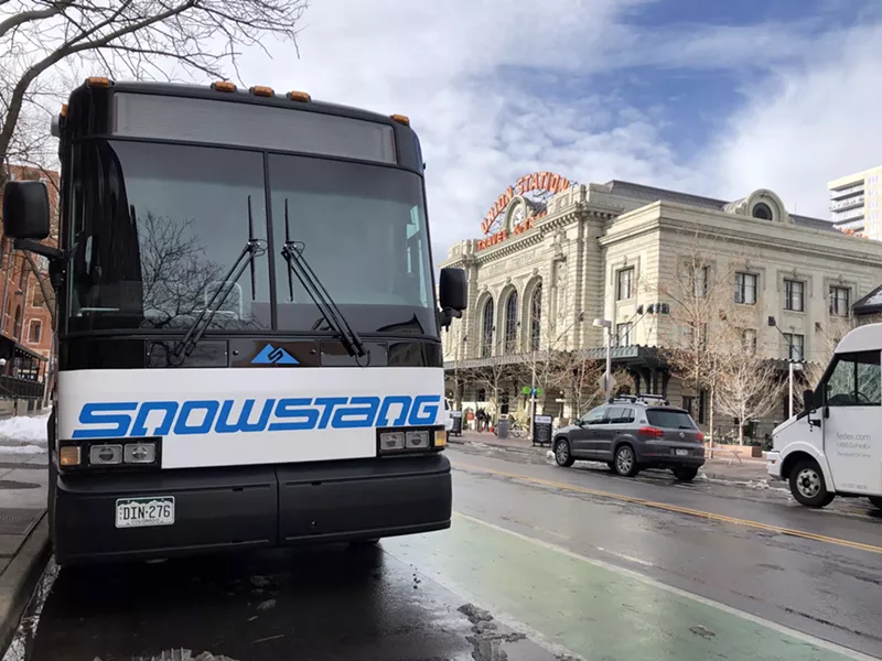 Image: CDOT will offer bus service between Denver and three mountain ski areas on Saturdays and Sundays beginning December 14.