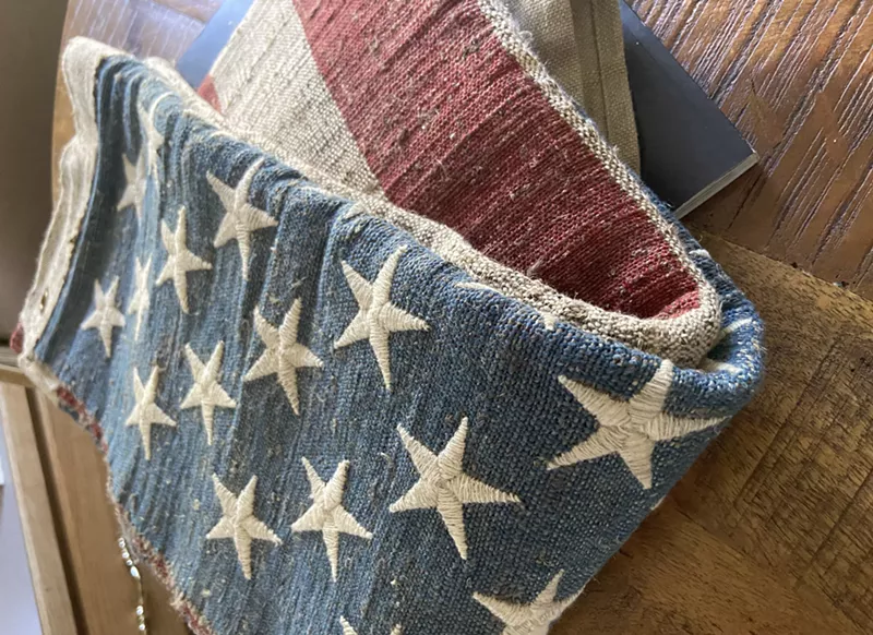 Image: This American flag, made from hemp fibers, was flown at the Colorado State Capitol Building on June 11.