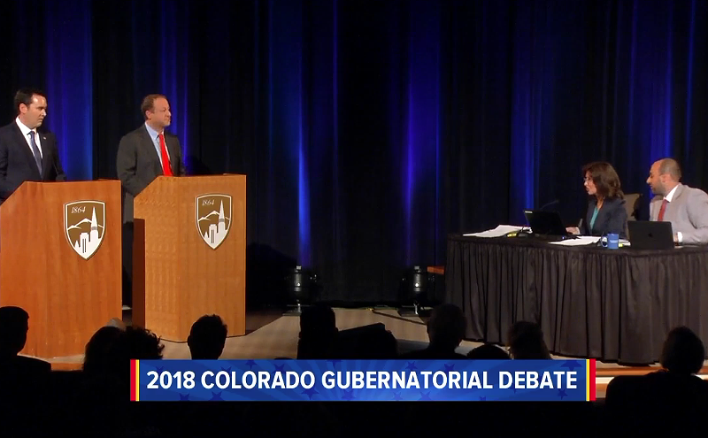 Image: Polis, Stapleton Bring Humor, Talking Points and Some New Material to Final Debate